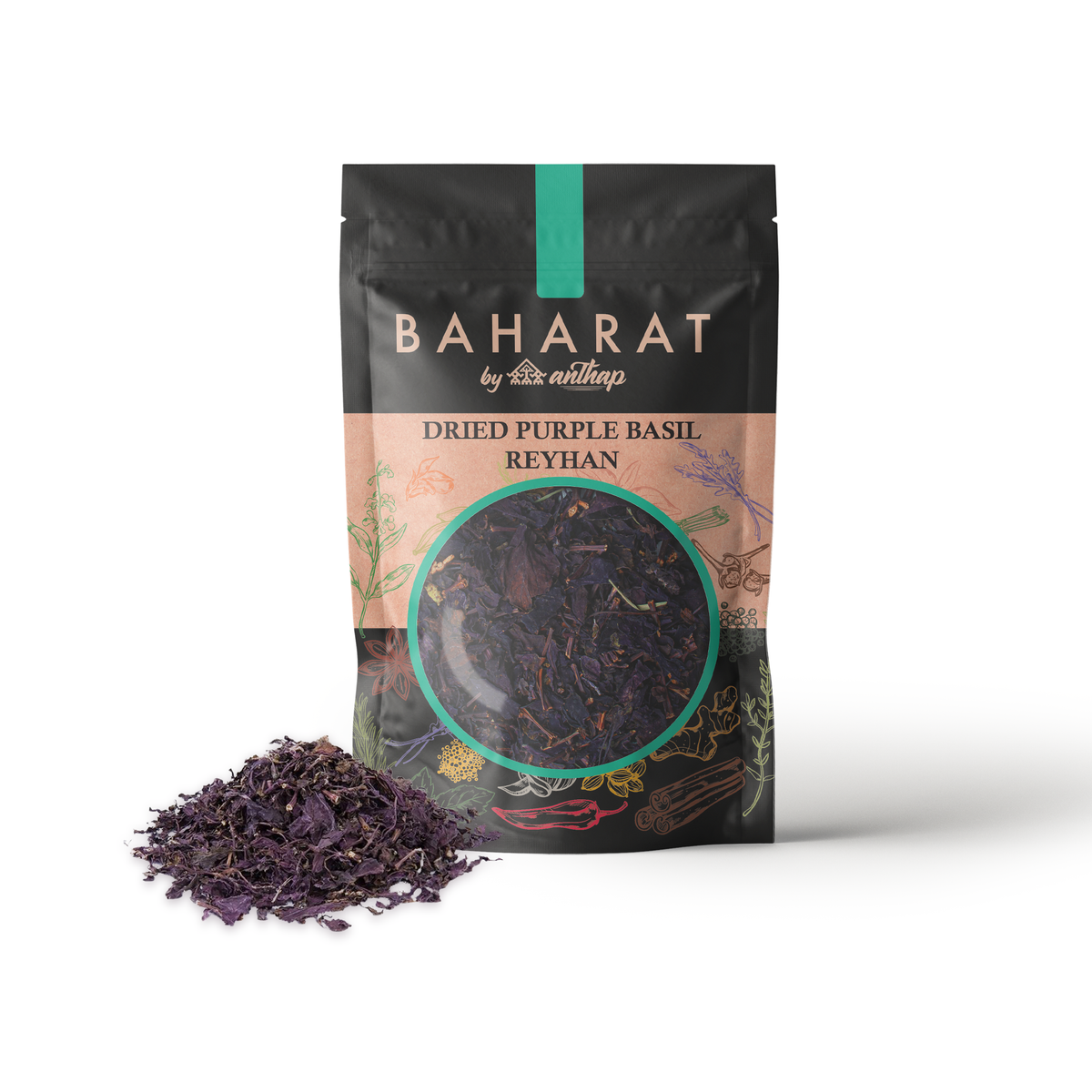 Anthap Dried Purple Basil Kuru Mor Reyhan