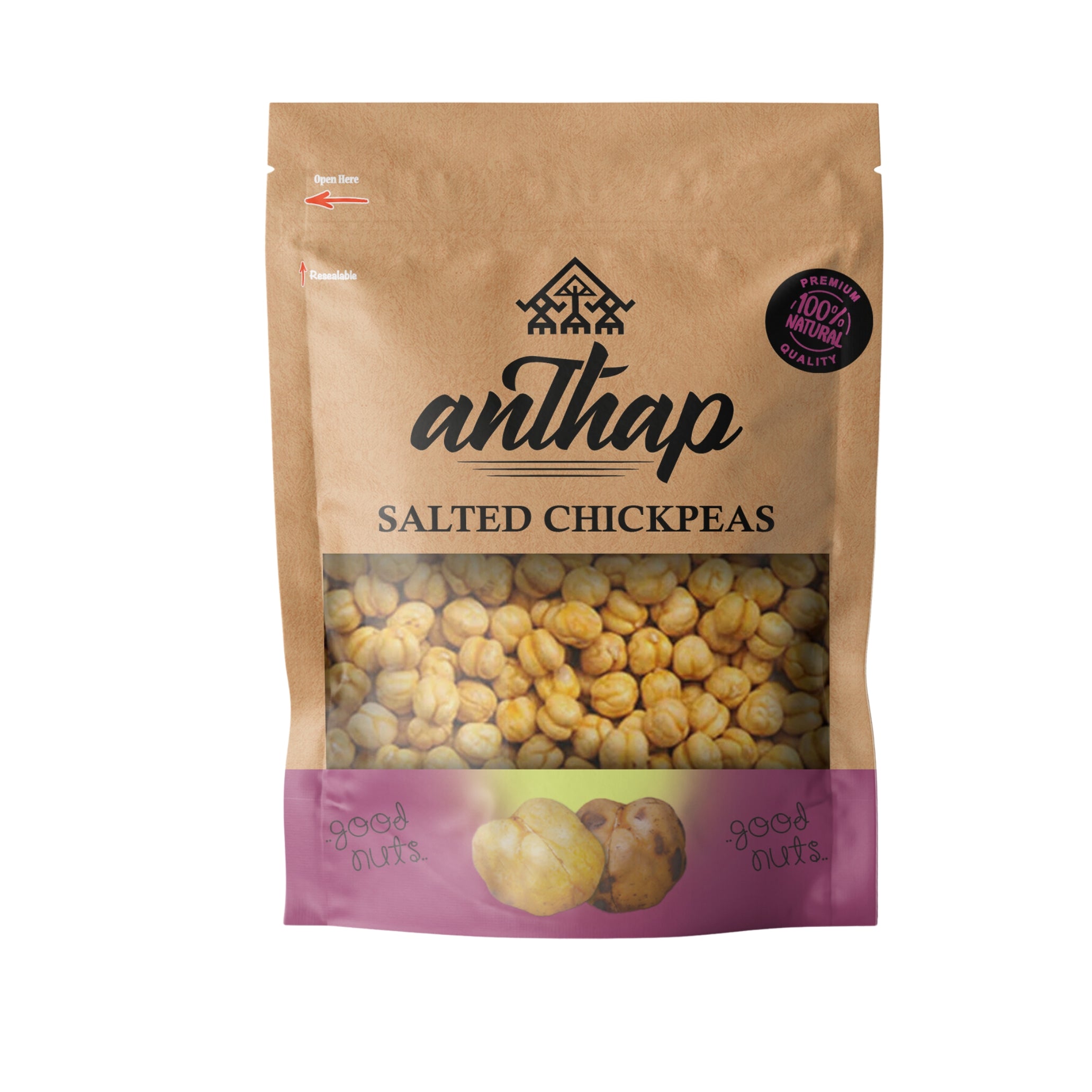 Anthap Roasted Salted Yellow Chickpeas