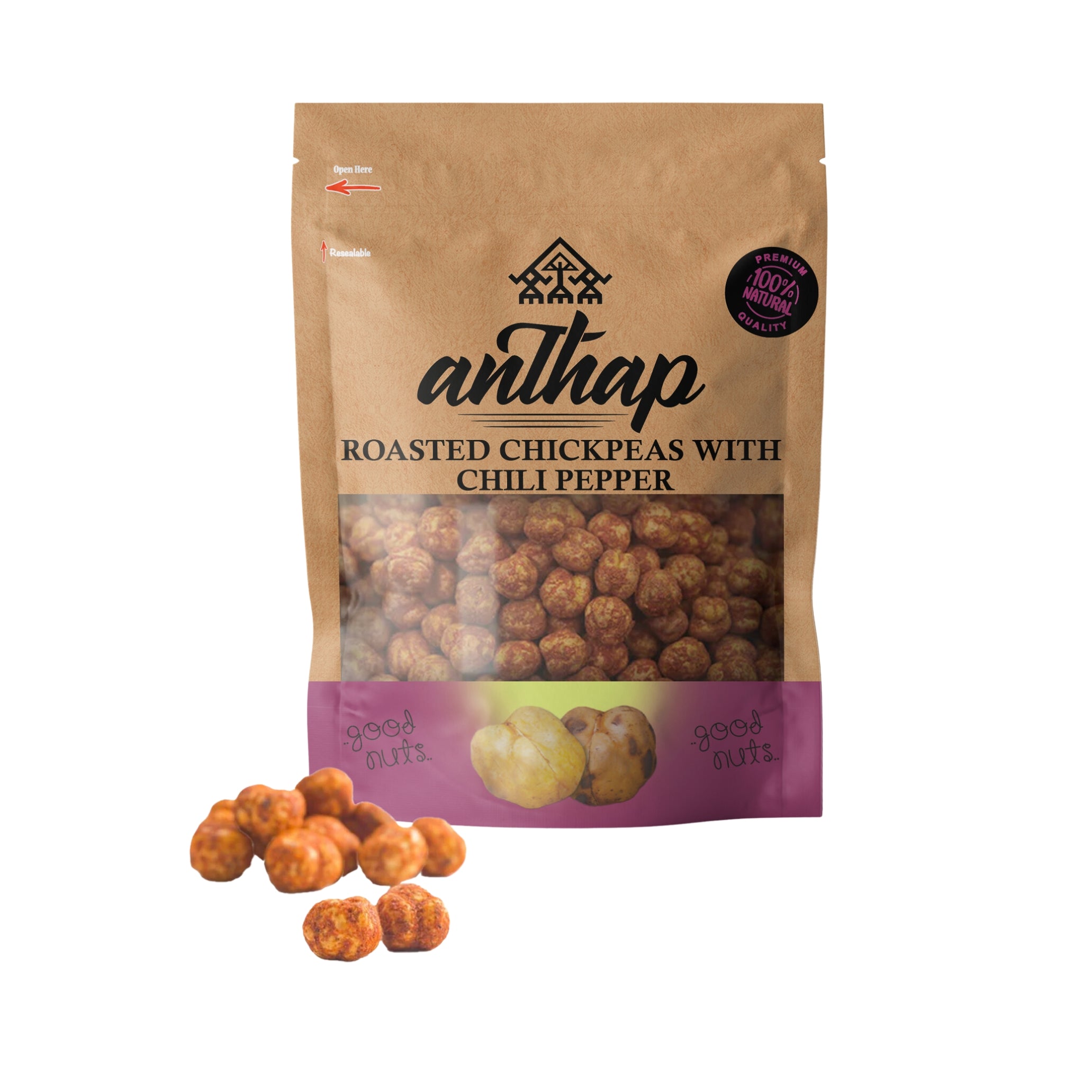 Anthap Roasted Chickpeas with Chili Pepper