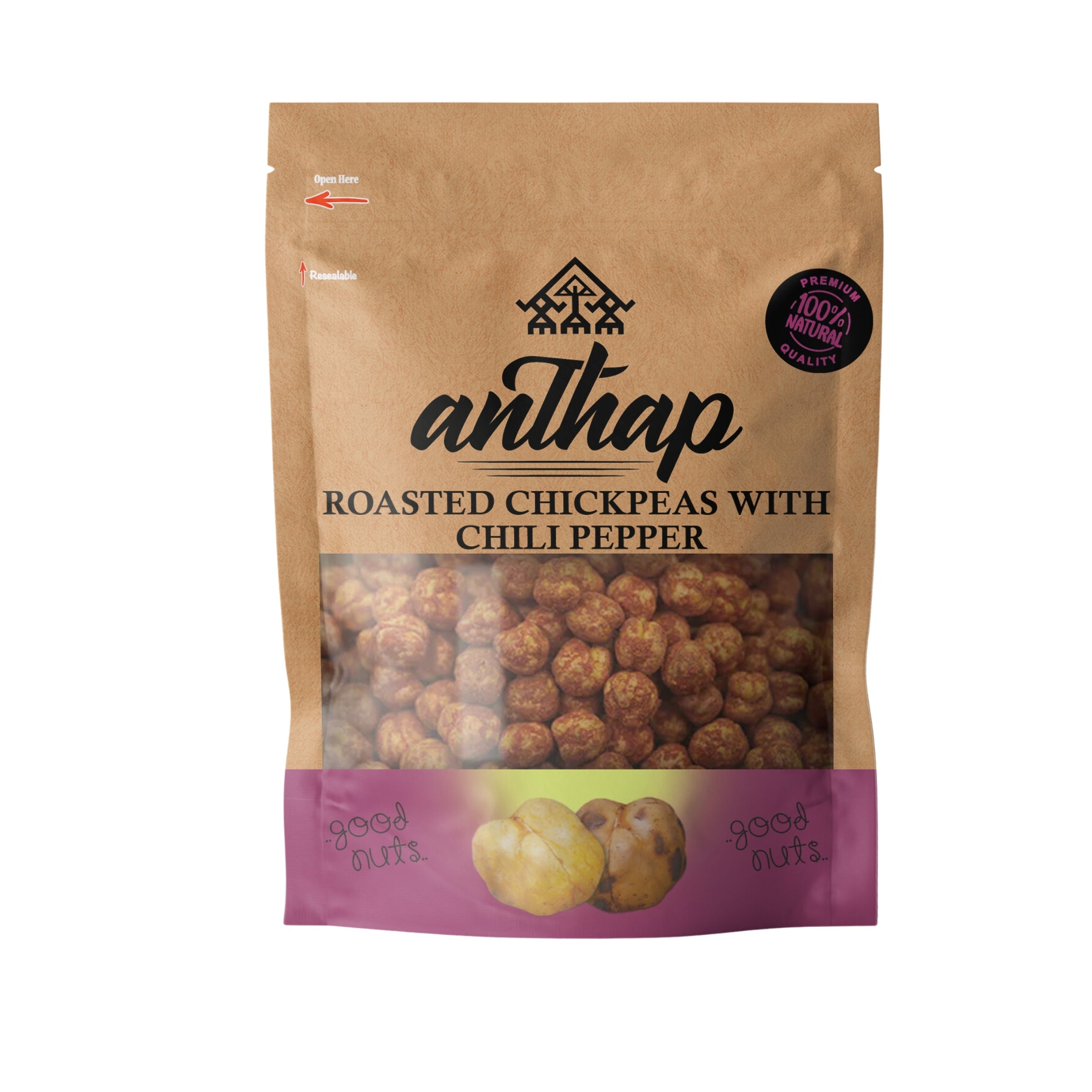 Anthap Roasted Chickpeas with Chili Pepper