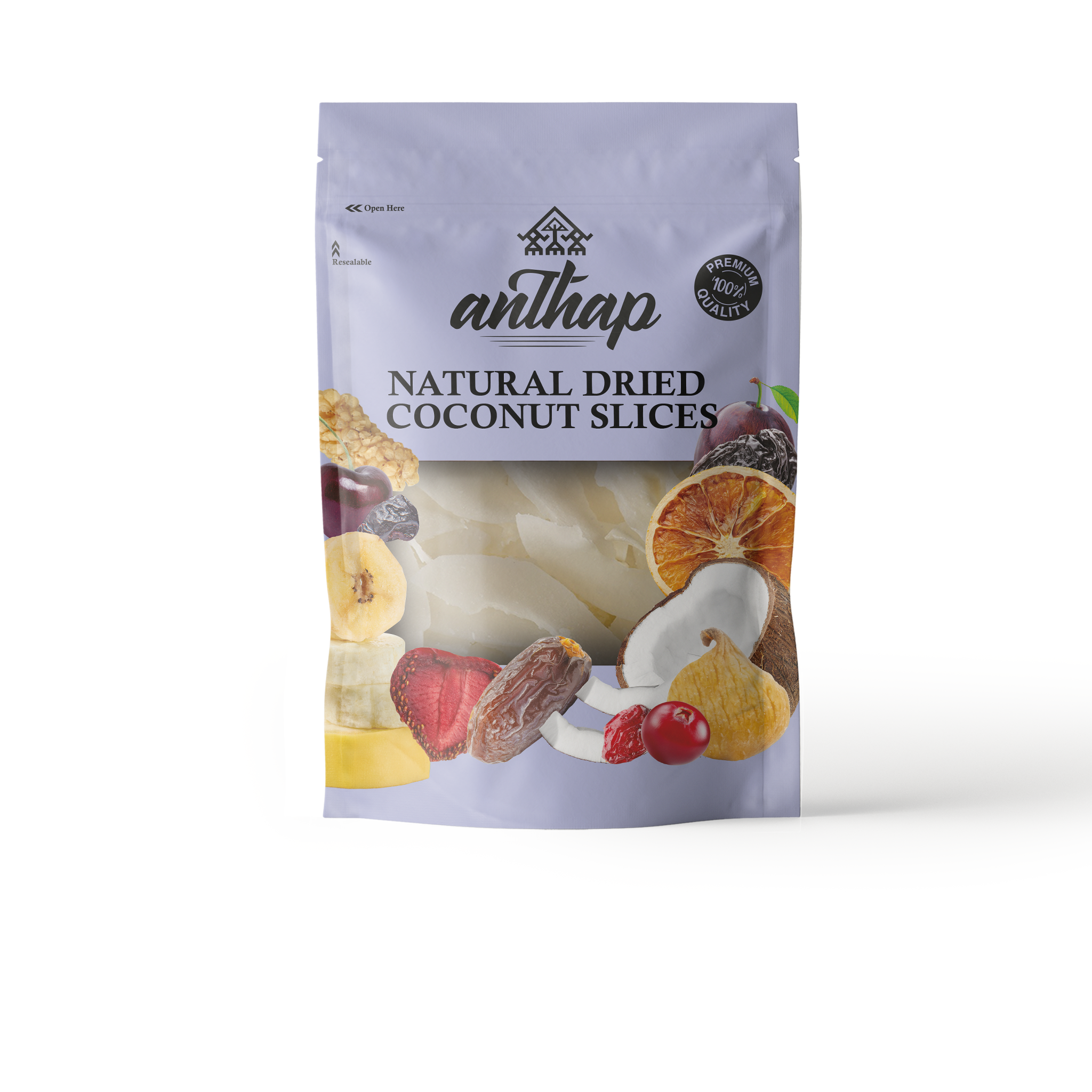 Anthap Dried Coconut Slices/Chips