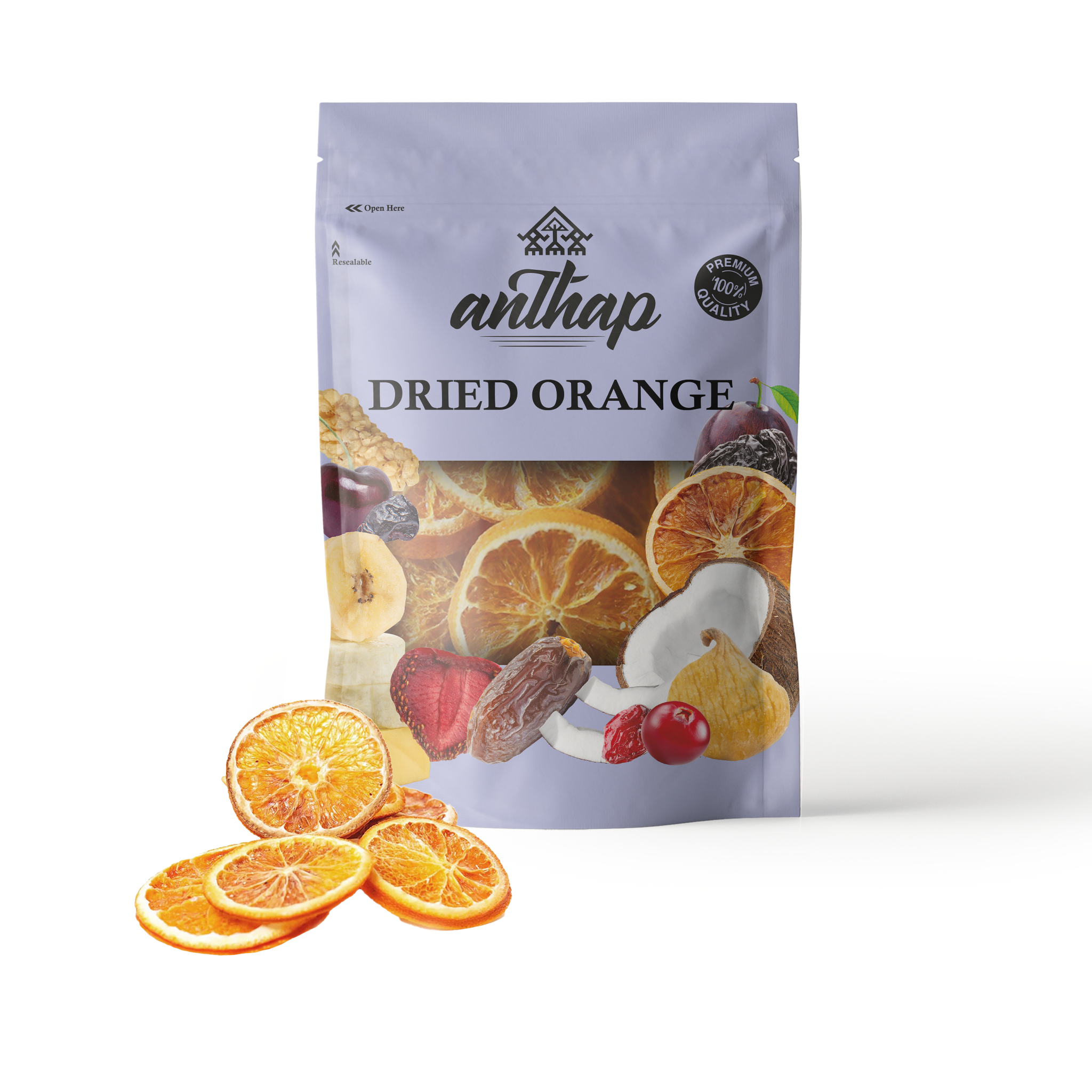 Anthap Natural Dried Orange Slices (No Sugar No Additives)