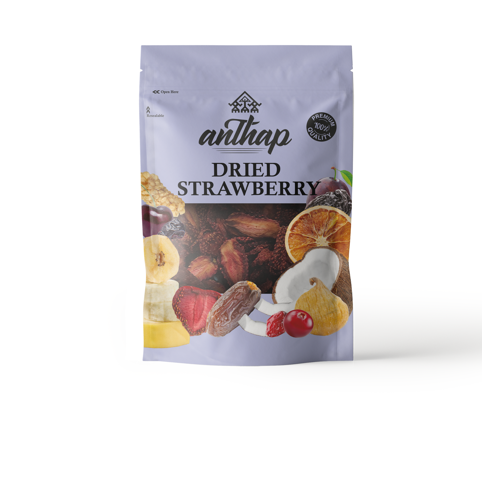 Anthap Natural Dried Strawberry (No Sugar No Additives)