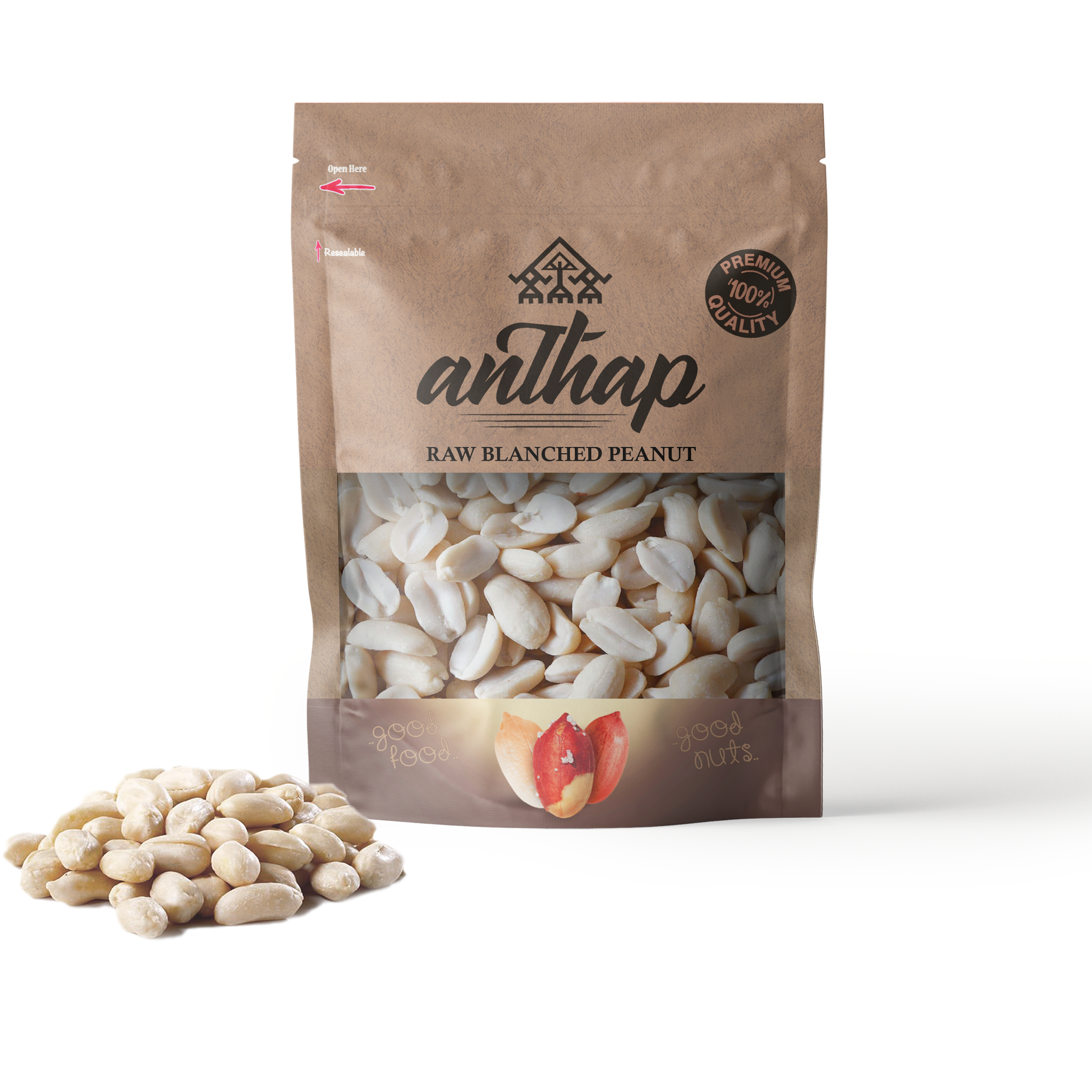 Anthap Raw Blanched Peanut