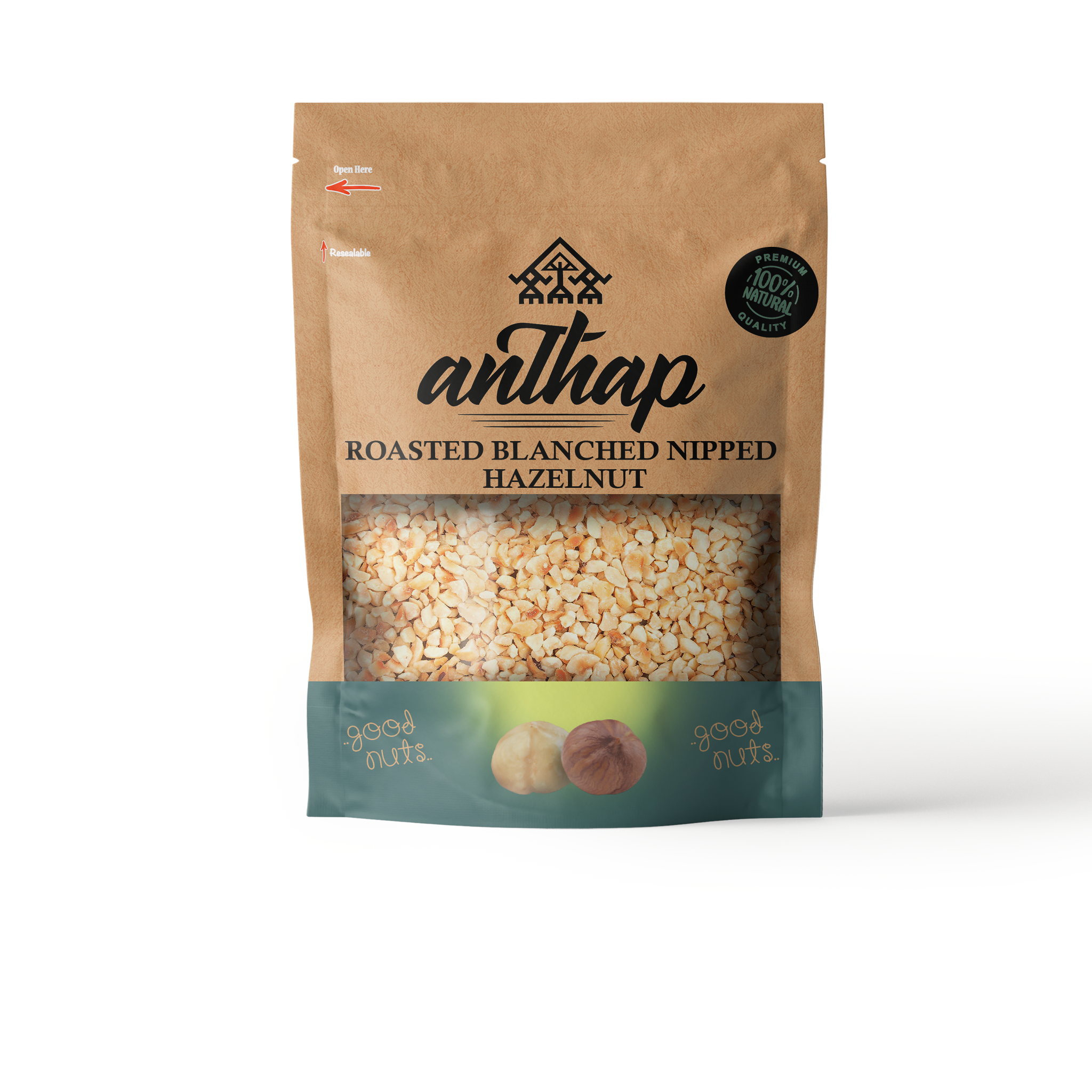 Anthap Roasted - Blanched Nipped/Chopped Hazelnut