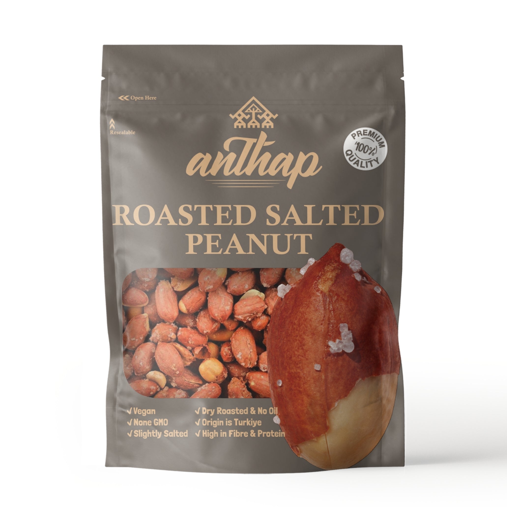 Anthap Roasted Salted Peanuts (Osmaniye Kavrulmus Yer Fistigi)