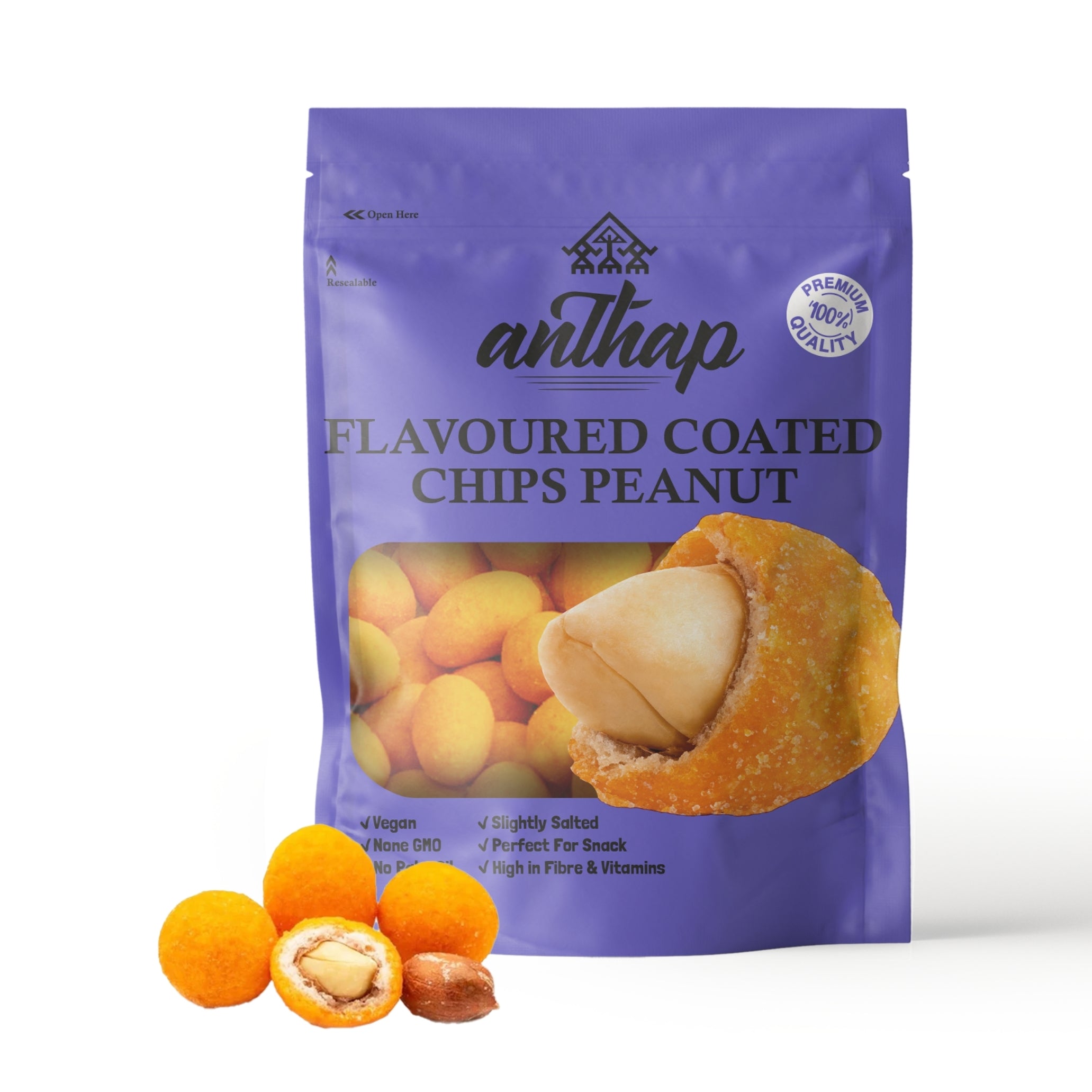 Anthap Flavoured Coated Chips Peanut