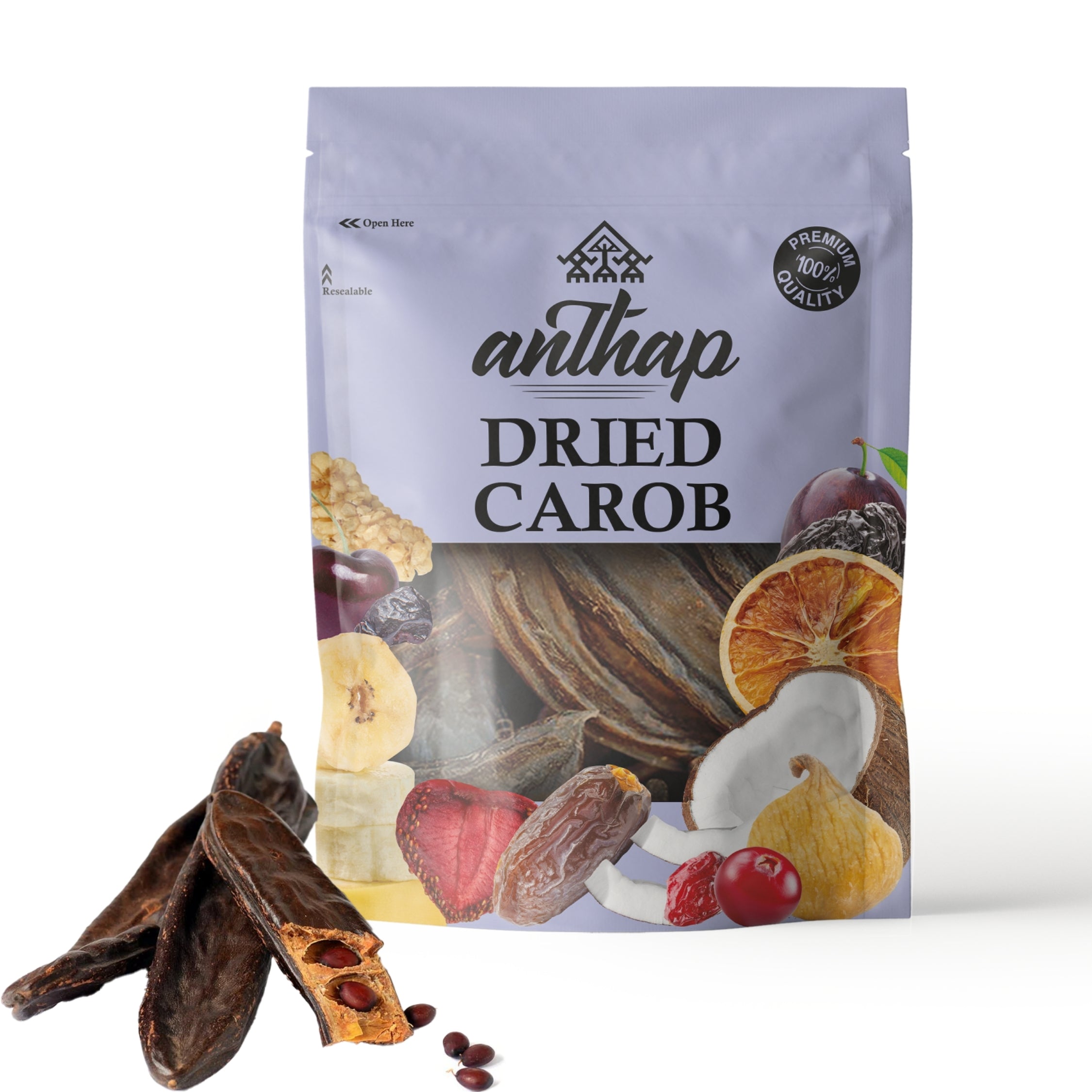 Anthap Natural Dried Whole Anthap Carob