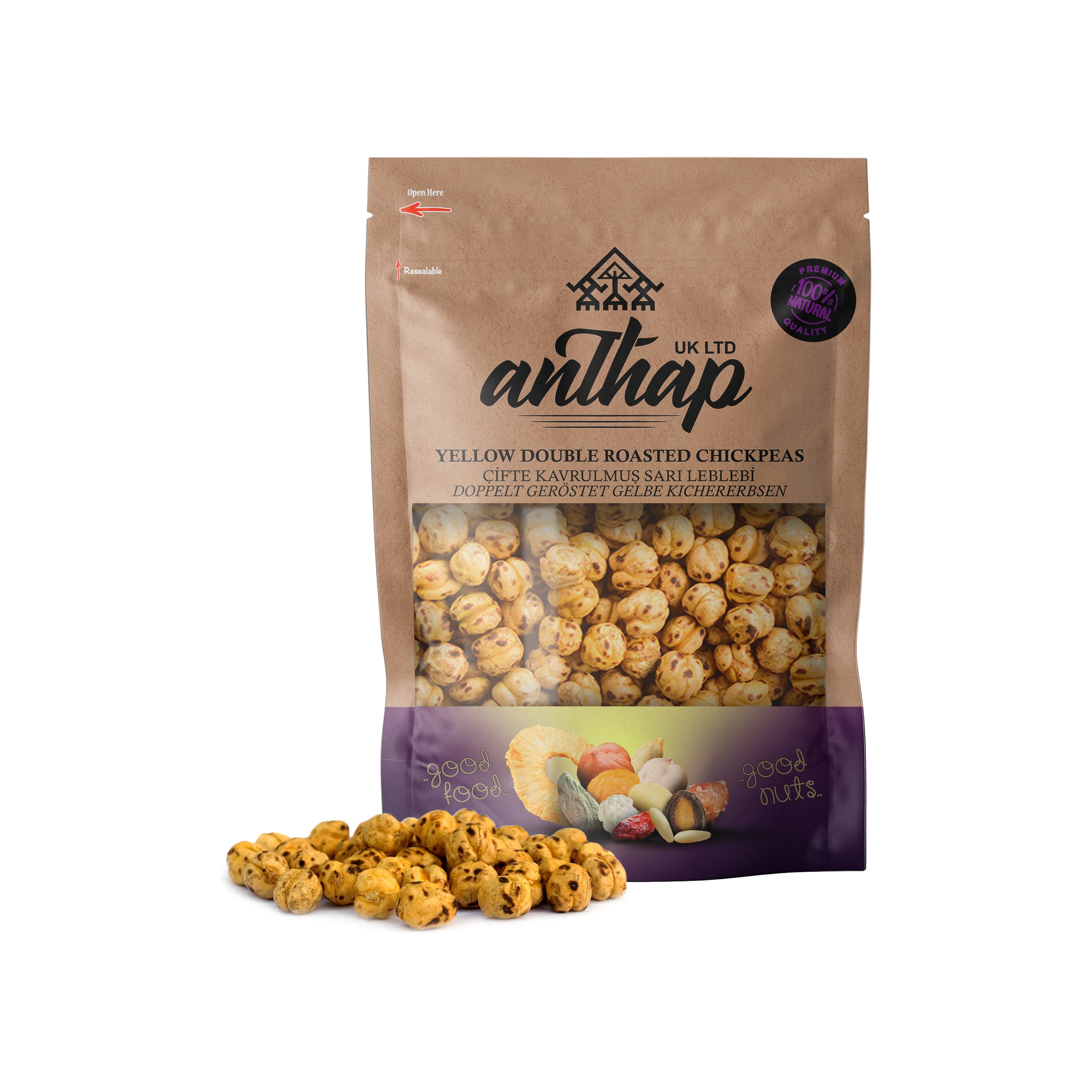 Anthap Yellow Double Roasted Chickpeas